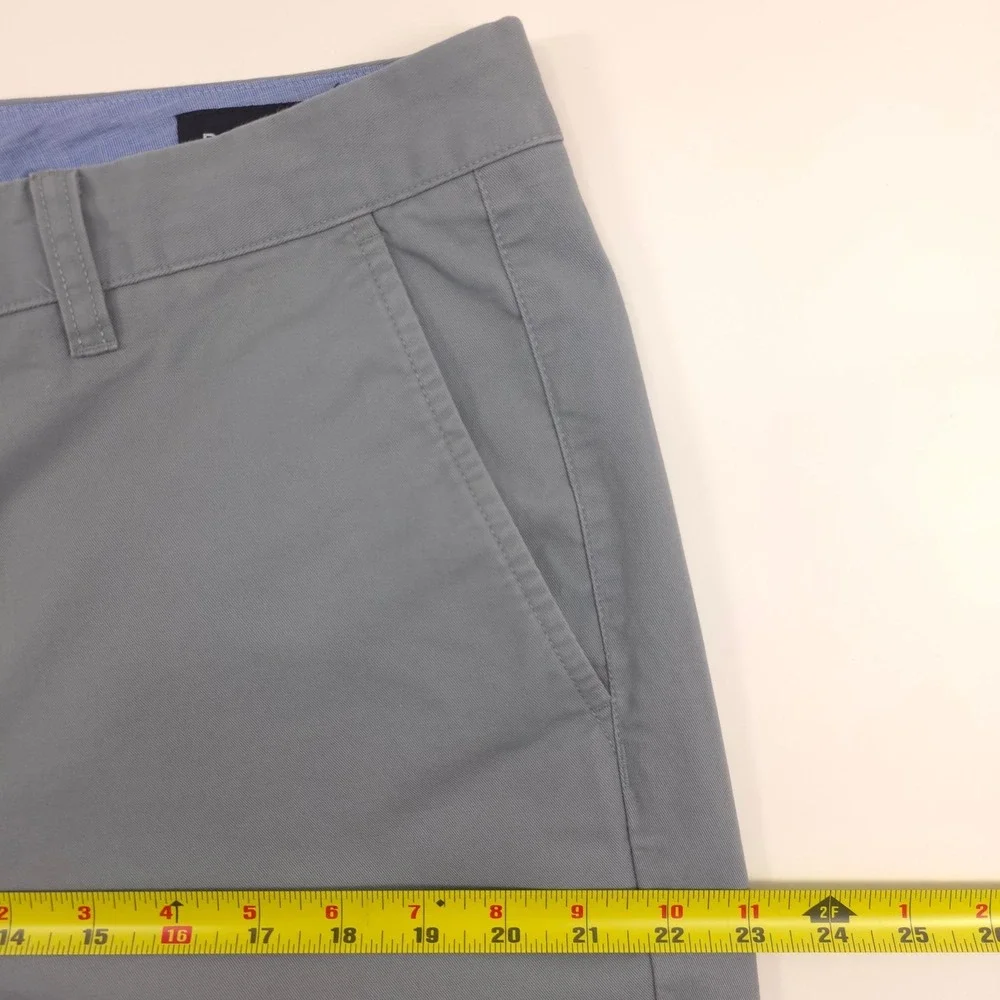 Bonobos Mens Chino Pants 38x29 Grey Slim Straight‎ Cotton Twill Trousers